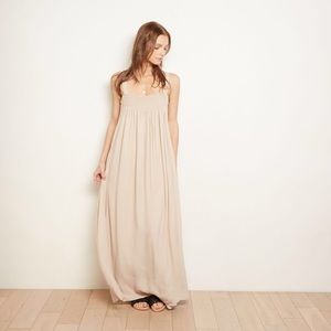 The Odells brand - maxi dress in tan